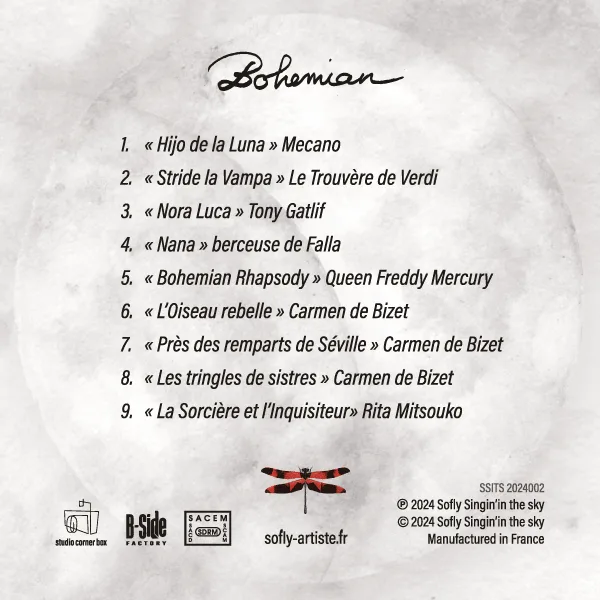 Bohemian- second album de Solfy singin'in the sky